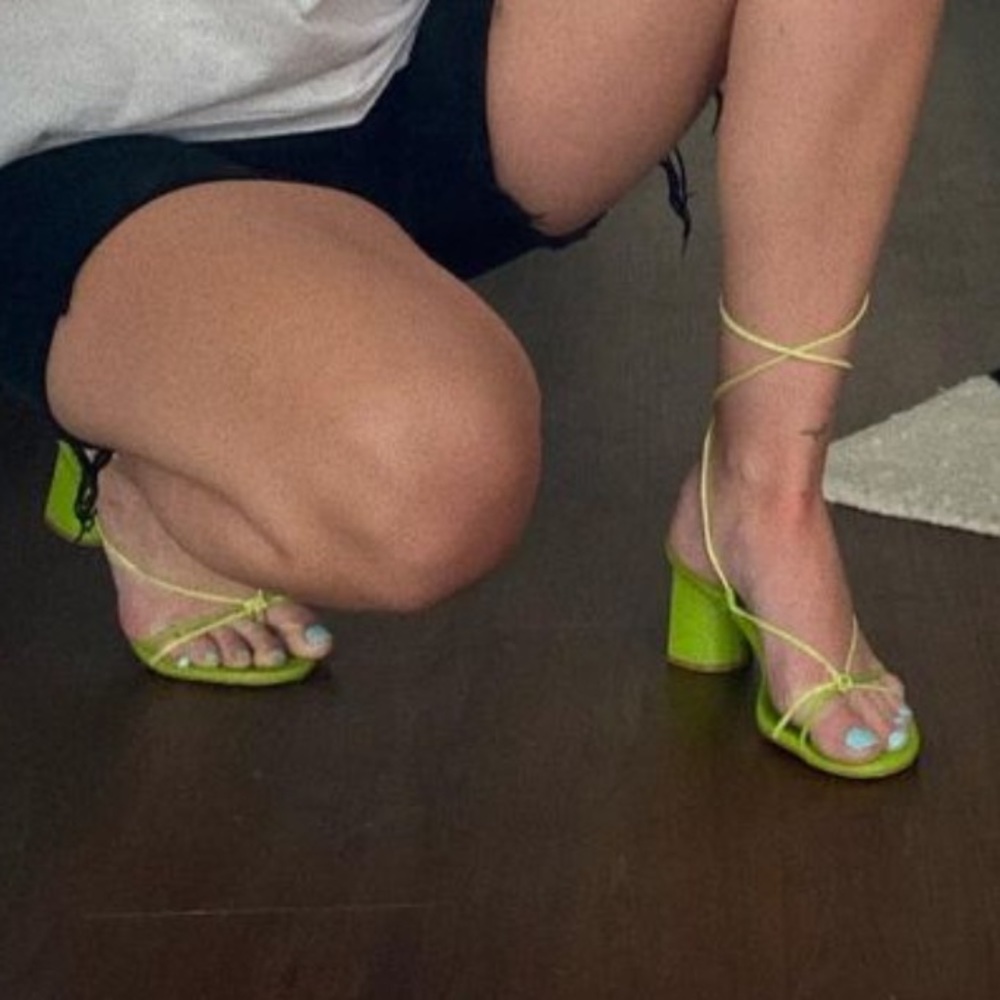Jeffrey Campbell Green Heels Size 9.5